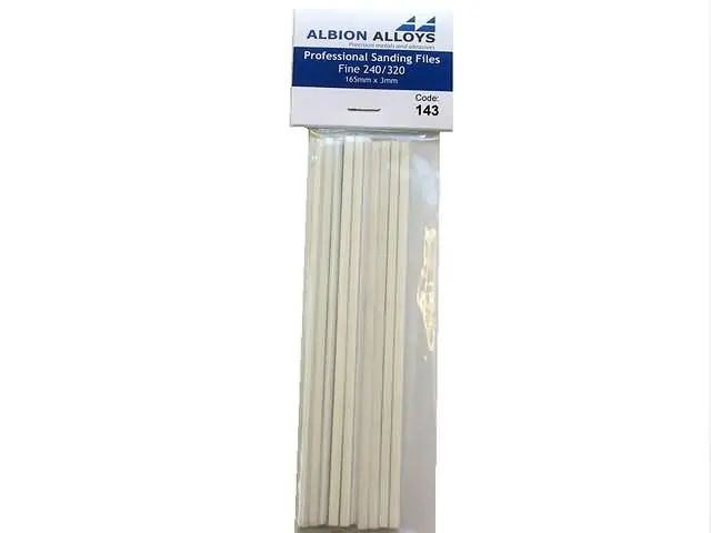 1/8″ Professional Sanding File – Fine Albion Alloys code143 Betrouwbaar