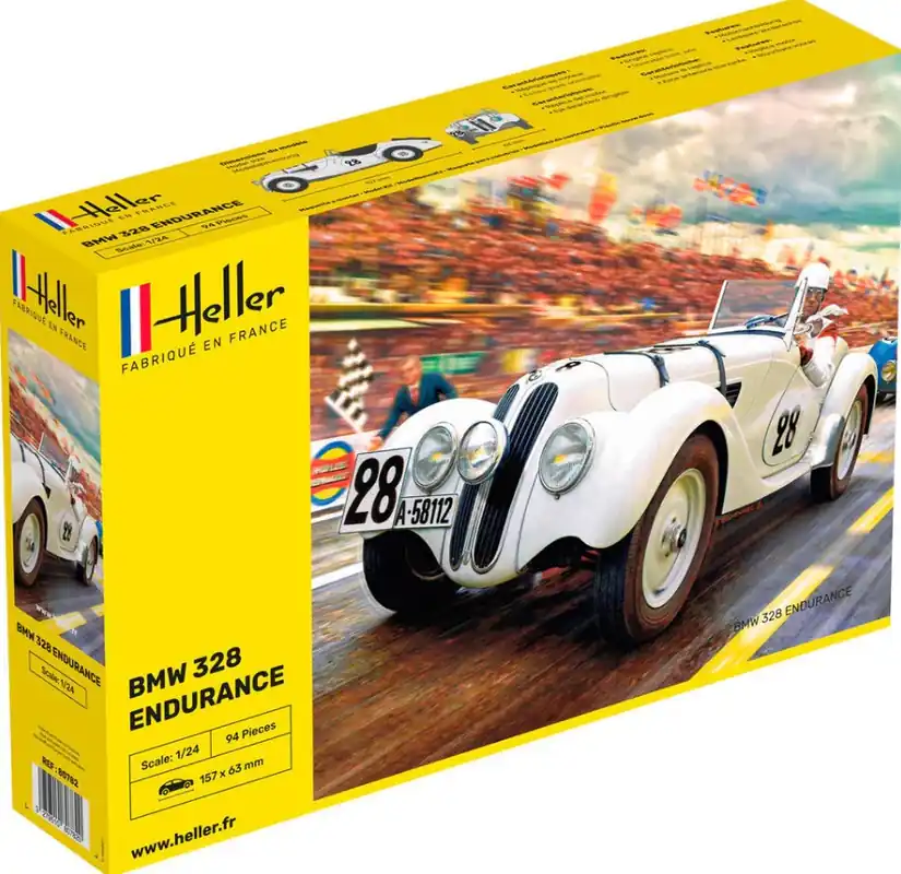 1/24 BMW 328 Endurance Heller 80782 Hoge Kwaliteit