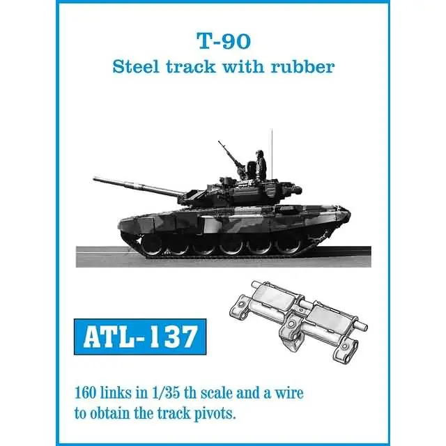 T-90 Steel track with rubber Friul ATL-137 Seizoensaanbieding