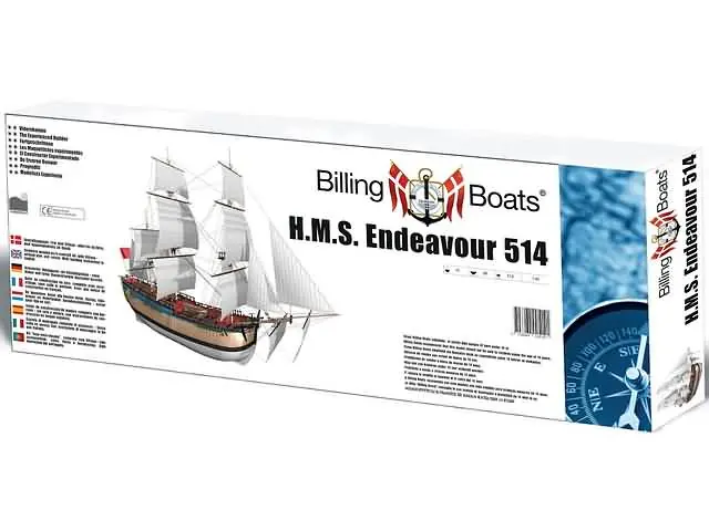 1/50 H.M.S Endeavour Billing Boats 514 Weekendaanbieding