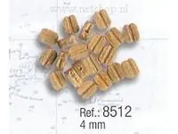 Koop Vandaag Enkel blok 4 mm 20 Stuks Artesania 8512