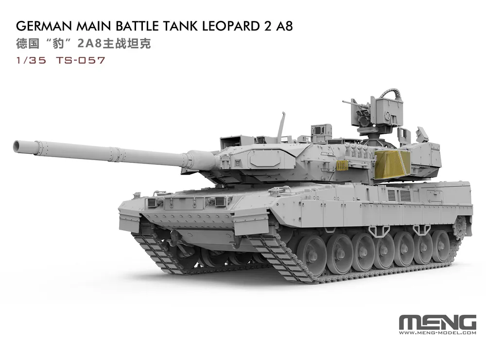 1/35 German Main Battle Tank Leopard 2A8 Meng TS-057 Goedkoop