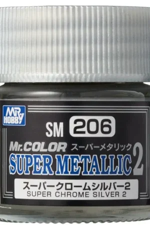 Gunze SM206 – Mr. Color Super Metallic II – Chrome Silver Goedkoop