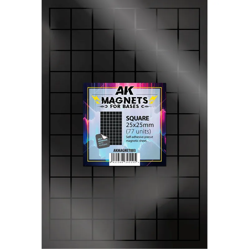 Superprijs AK Interactive Magneetvierkantjes 25X25 AKMAGNET003