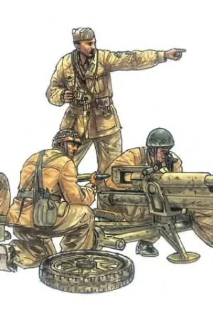 1/35 Cannone da 47/32 Mod.39 with crew Italeri 6490 Hoge Kwaliteit