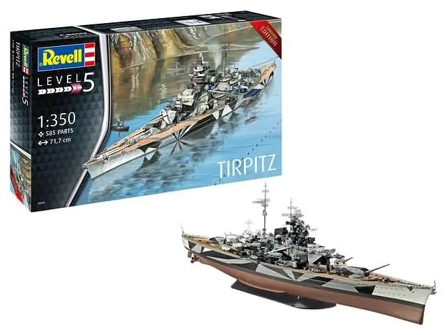 1/350 German Battleship Tirpitz Revell 05096 Betrouwbaar