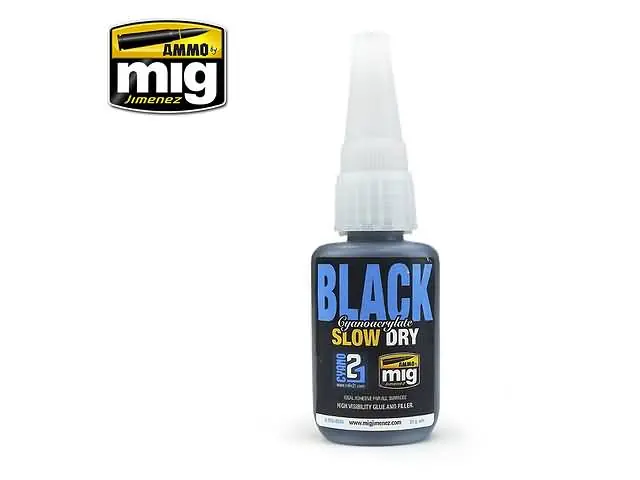 Black Slow Dry Cyanoacrylate MIG 8034 Superprijs
