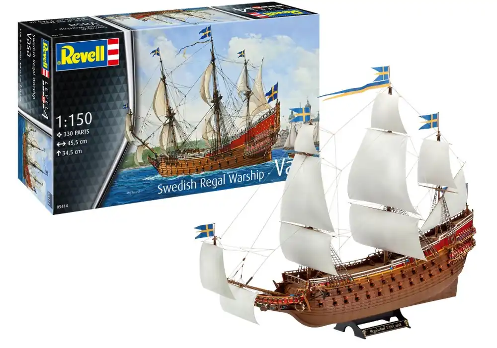 1/150 Swedish Regal Warship Vasa Revell 05414 Gereduceerde Prijs