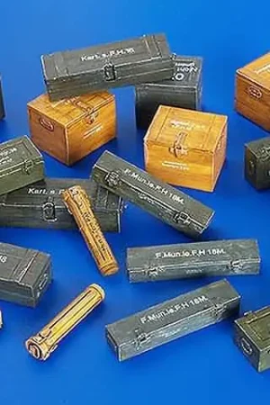 Betrouwbaar 1/48 Ammunitieboxen Duitsland Tweede Wereldoorlog Plusmodel 4021