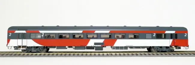 Exact train EX11143 - NS ICRm Fyra 1 (Amsterdam - Brussel) für den Hsl-Strecke eingesetzt Gepäckwagen Bd Epoche VI(Rot/Rose/Weiss) Shop Nu