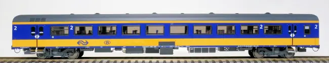 Lage Prijs Exact train EX11025 - NS ICRm Garnitur 2 (Amsterdam - Brussel) für den Hsl-Strecke eingesetzt Reisezugwagen Bpmz10 ( Farbe Gelb / Blau)
