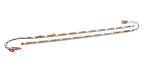 Esu 50700 - Innenbeleuchtungs-Set mit Schlusslicht, 255mm, teilbar, PowerPack Option, 11 LED, warm white, Spurweite N, TT, H0 Alleen Vandaag