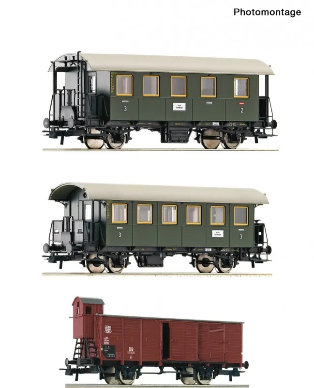 Premium Roco 6200040 - 3er Set Nebenbahnzug DB