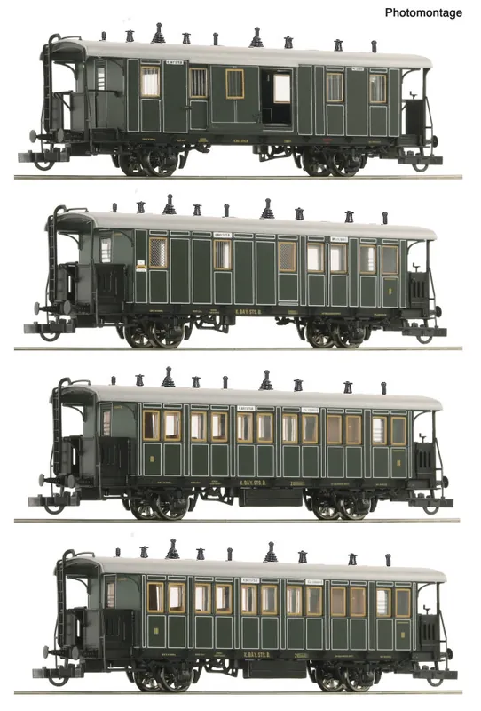 Roco 6200197 - 4er Set Personenzug Kbaystb Direct Beschikbaar
