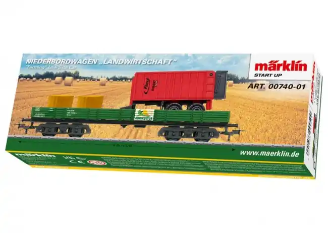 Marklin 00740 01 - Niederbordwagen aus 00740 Populair
