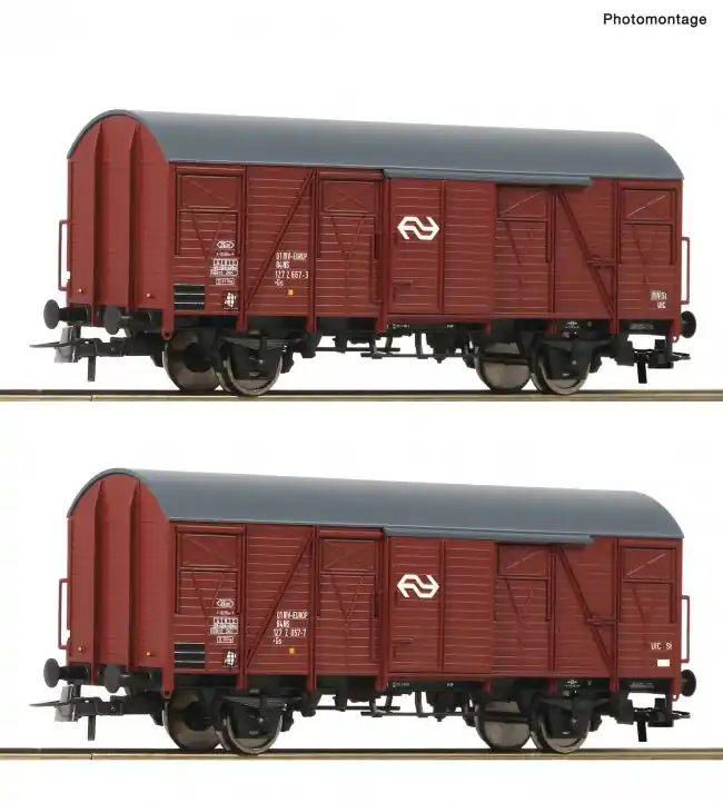 Goedkoop Roco 6600151 - 2er Set ged. Gueterwag. NS