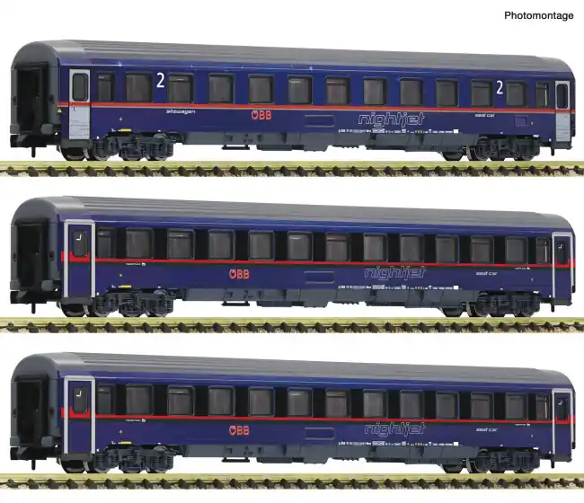 Fleischmann 6260084 - 3er Set Eurofima ÖBB Nightjet Meest Verkocht