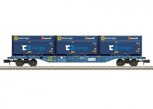 Merkproduct Trix 18434 - Containdertragwagen GATX
