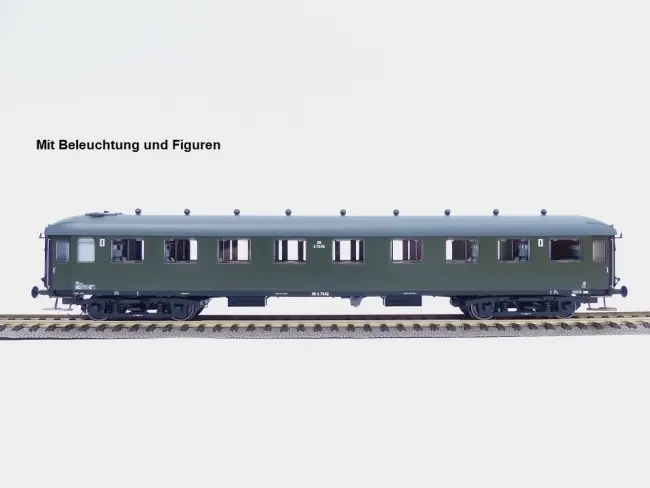 Goedkoop Exact train EX10044 - NS A7545 grün, graues Dach mit Beleuchtung und figuren