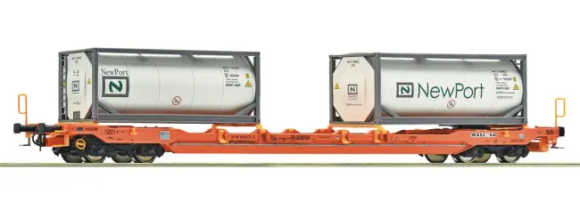 Bestel Nu Roco 6600275 - Taschenwg. T5 Wascosa + NewPort Tankcontainer
