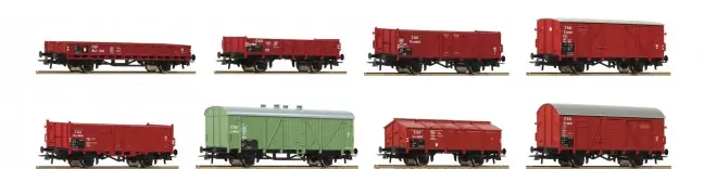 Roco 44001 - Güterwagenset CSD 8 Stk. Dagaanbieding