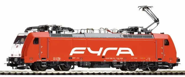 Premium Piko 21626 - ~E-Lok/Sound BR 186 Fyra V + 8pol. Dec.