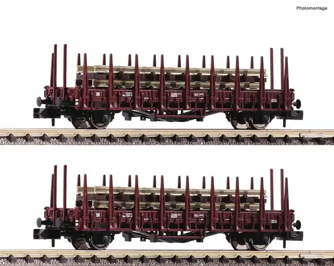 Hoge Kwaliteit Fleischmann 825805 - Set 2x Flachw.m.Rungen+Gleisjo