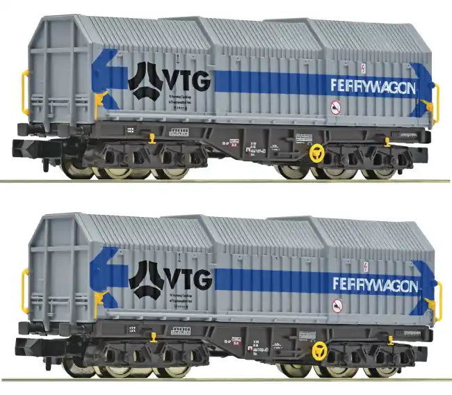 Korting Fleischmann 6660080 - 2er Set Teleskophaubenwagen VTG