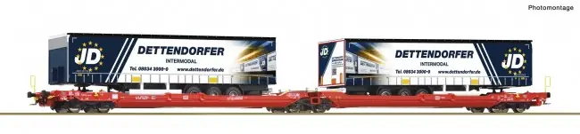 Roco 77404 - Doppeltwg.T3000e+Dettendorfer Beste Prijs