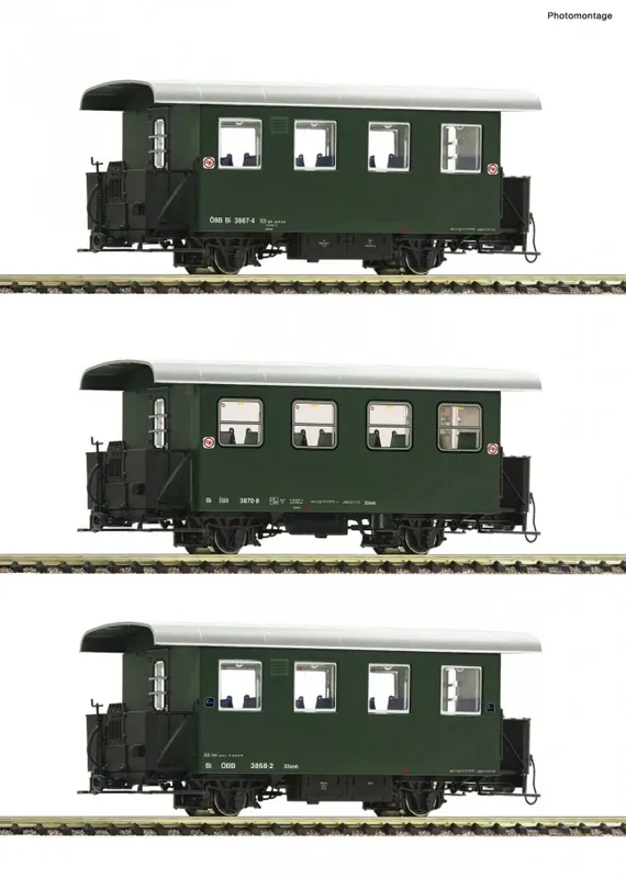 Roco 6240001 - 3er Set Spantenwag. ÖBB Lage Prijs