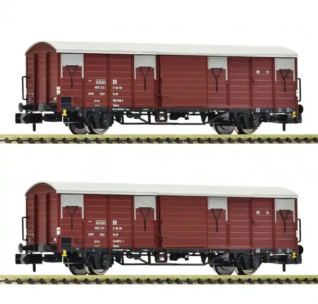 Flitsaanbieding Fleischmann 826210 - 2er Set Ged.Güterw.Glmms 15.04