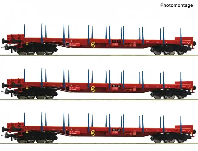 Koop Vandaag Roco 6600219 - 3er Set Rungenwagen Rs ÖBB