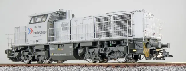 Hete Deal Esu 31301 - Diesellok, H0, G1000, DH 708 RheinCargo, Silber, Ep VI, Vorbildzustand um 2018, Sound, Rangierkupplung, DC/AC