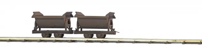 Busch 12215 - ROESTIGE KIPPER WAGENS Direct Beschikbaar