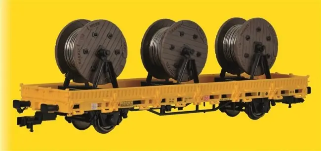 Kibri 26269 - H0 Niederbordwagen mit Kabelr Direct Verzonden