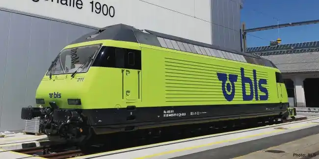 Fleischmann 731391 - E-Lok Re 465 BLS SND. grün Fabrieksprijs