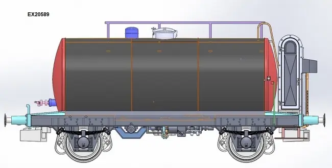 Seizoensaanbieding Exact train EX20589 - NS 24m3 Einheitsbauart Leichtbau-Kesselwagen Gulf