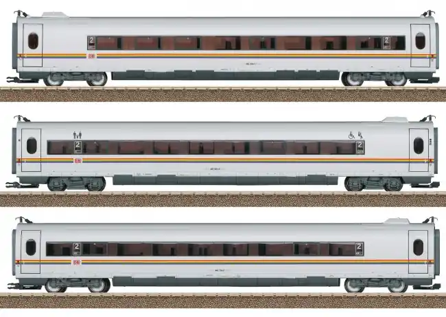 Direct Beschikbaar Trix 23391 - Tussenrijtuigset ICE 3 "railbow",3-delig, DB AG