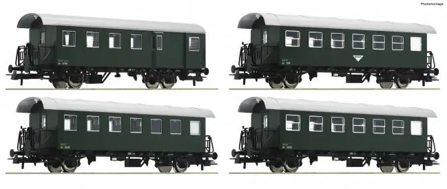 Seizoensaanbieding Roco 74026 - 4er Set Spantenwag. ÖBB
