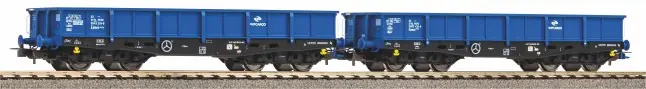 Direct Beschikbaar Piko 58285 - 2er Set Niederbordwg. 401Zp PKP Cargo VI