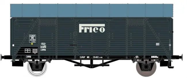 Laatste Kans Exact train EX23405 - NS X-CHG EUROP gedeckter Wagen ‘Frico Beschriftung‘