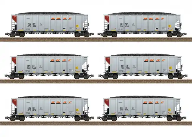 Trix 24911 - US Hopper Car-Set BNSF Rechtstreeks Van De Fabrikant