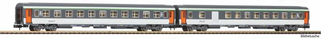 Piko 94506 - N-2er Set Abteilwg. 2.Kl.+ 2.Kl./Gepäckabteil SNCF IV/V Seizoensaanbieding