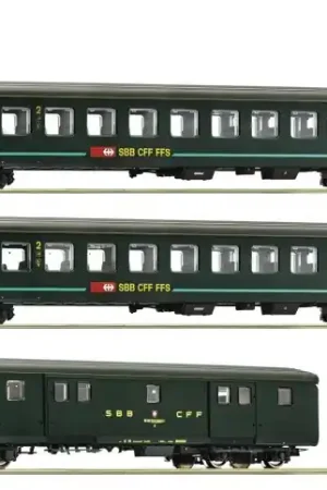 Actieprijs Roco 6200090 - 3er Set EW II SBB gruen 1