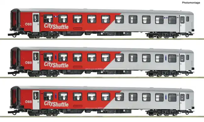 Fabrieksprijs Roco 6200191 - 3er Set City Shuttle ÖBB UITVERKOCHT!