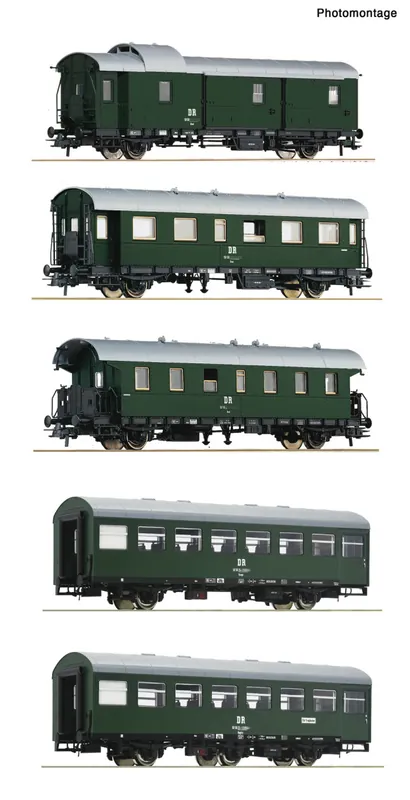 Roco 6200243 - 5er Set Personenwagen Usedom DR Seizoensaanbieding