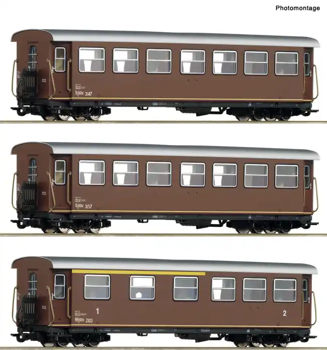 Roco 6240007 - 3er Set Personenwagen ÖBB Direct Beschikbaar