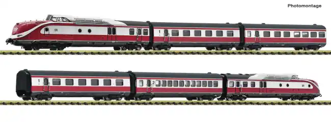 Voordeelprijs Fleischmann 7760010 - 6er Set Dieseltriebzug VT 601 DR DC