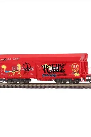 Weekendaanbieding Busch 31327 - 1/87 KOHLEWAGEN GRAFFITI FALS 164