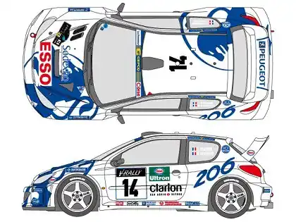 Shop Nu PEUGEOT 206 WRC M.CARLO 1999